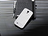 Motomo Prizma Samsung i9500 Galaxy S4 Metal Silver Rubber Klf - Resim: 2