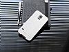 Motomo Prizma Samsung i9600 Galaxy S5 Metal Silver Rubber Klf - Resim: 1