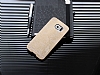 Motomo Prizma Samsung i9800 Galaxy S6 Metal Gold Rubber Klf - Resim: 2