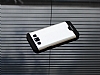 Motomo Round Samsung Galaxy E5 Metal Silver Rubber Klf - Resim: 2
