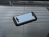 Motomo Round Samsung Galaxy E5 Metal Lacivert Rubber Klf - Resim: 2