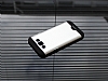 Motomo Round Samsung Galaxy E7 Metal Silver Rubber Klf - Resim: 2