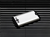 Motomo Round Samsung Galaxy Grand Metal Silver Rubber Klf - Resim: 2