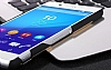 Motomo Round Sony Xperia Z3 Plus Metal Lacivert Rubber Klf - Resim: 3