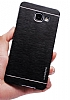 Motomo Samsung Galaxy A3 2017 Metal Siyah Rubber Klf - Resim: 2