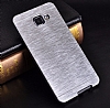 Motomo Samsung Galaxy A5 2016 Metal Silver Rubber Klf - Resim: 1