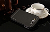 Motomo Samsung Galaxy Grand Metal Siyah Rubber Klf - Resim: 3