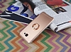 Motomo Samsung Galaxy J7 Prime / J7 Prime 2 Selfie Yzkl Metal Rose Gold Rubber Klf - Resim: 2