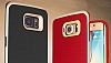 Motomo Samsung Galaxy S6 Edge Gold Kenarl Siyah Silikon Klf - Resim: 3