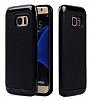 Motomo Samsung Galaxy S6 Edge Siyah Kenarl Siyah Silikon Klf - Resim: 1