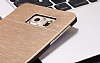 Motomo Samsung Galaxy S6 Edge Plus Metal Gold Rubber Klf - Resim: 4