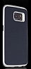 Motomo Samsung i9800 Galaxy S6 Silver Kenarl Siyah Silikon Klf - Resim: 1