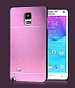 Motomo Samsung N9100 Galaxy Note 4 Metal Pembe Klf - Resim: 2