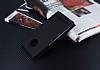 Motorola Moto E4 Plus Gizli Mknatsl Standl Siyah Deri Klf - Resim: 2