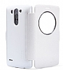 Nillkin LG G3 S / G3 Beat Pencereli Kapakl Beyaz Deri Klf - Resim: 4