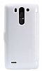 Nillkin LG G3 S / G3 Beat Pencereli Kapakl Beyaz Deri Klf - Resim: 5