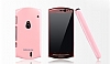 Nillkin Sony Ericsson Xperia Neo V Pembe Sert Parlak Rubber Klf - Resim: 2