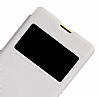 Nillkin Sony Xperia Z1 Compact Sparkle Pencereli nce Kapakl Beyaz Deri Klf - Resim: 2