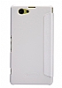 Nillkin Sony Xperia Z1 Compact Sparkle Pencereli nce Kapakl Beyaz Deri Klf - Resim: 1