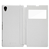 Nillkin Sony Xperia Z1 Pencereli Kapakl Beyaz Deri Klf - Resim: 2