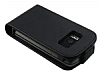 Nokia C6-01 Kapakl Siyah Deri Klf - Resim: 3