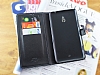Nokia Lumia 1320 Czdanl Yan Kapakl Siyah Deri Klf - Resim: 1