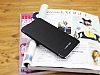 Nokia Lumia 1320 nce Yan Kapakl Siyah Deri Klf - Resim: 1