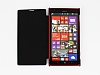 Nokia Lumia 1520 nce Yan Kapakl Siyah Deri Klf - Resim: 1