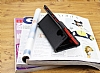 Nokia Lumia 1520 Standl Czdanl Siyah Deri Klf - Resim: 3