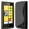 Nokia Lumia 520 / 525 Desenli Siyah Silikon Klf - Resim: 3