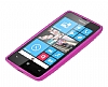 Nokia Lumia 520 / 525 Pembe Silikon Klf - Resim: 2
