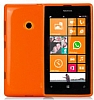Nokia Lumia 520 / 525 Turuncu Silikon Klf - Resim: 1