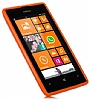 Nokia Lumia 520 / 525 Turuncu Silikon Klf - Resim: 3