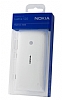 Nokia Lumia 520 / 525 CC-3068 Orjinal Koruyucu Beyaz Arka Kapak - Resim: 3