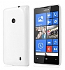 Nokia Lumia 520 / 525 Beyaz Silikon Klf - Resim: 4
