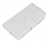 Nokia Lumia 630 Czdanl Yan Kapakl Beyaz Deri Klf - Resim: 2