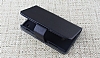 Nokia Lumia 720 Standl Czdanl Deri Siyah Klf - Resim: 1