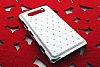 Nokia Lumia 820 Ekose Tal Beyaz Sert Rubber Klf - Resim: 2