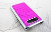 Nokia Lumia 820 Ekose Tal Pembe Sert Rubber Klf - Resim: 1