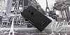 Nokia Lumia 925 Czdanl Standl Siyah Deri Klf - Resim: 3