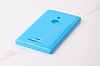Nokia Lumia 925 Mavi Silikon Klf - Resim: 3