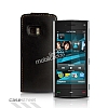 Nokia X6 Siyah Kapakl Deri Klf - Resim: 1