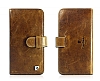 Pierre Cardin iPhone 6 / 6S Czdanl Yan Kapakl Kahverengi Deri Klf - Resim: 1