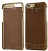 Pierre Cardin iPhone 6 / 6S Kahverengi Deri Klf - Resim: 3