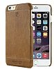 Pierre Cardin iPhone 6 / 6S Kahverengi Deri Klf - Resim: 1