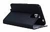 Pierre Cardin Samsung N9000 Galaxy Note 3 Standl Kapakl Siyah Deri Klf - Resim: 2