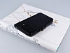 PinShang Samsung Galaxy E5 ift Pencereli Tal Standl Rugan Siyah Klf - Resim: 2