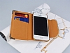 PinShang Buckle iPhone SE / 5 / 5S Tal Czdanl Beyaz Klf - Resim: 1