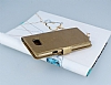 PinShang Samsung Galaxy Note 5 Tal Standl Czdanl Rugan Gold Klf - Resim: 2
