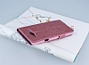 PinShang Samsung Galaxy A7 Pencereli Tal Standl Rugan Pembe Klf - Resim: 3